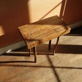 Solid wood side table