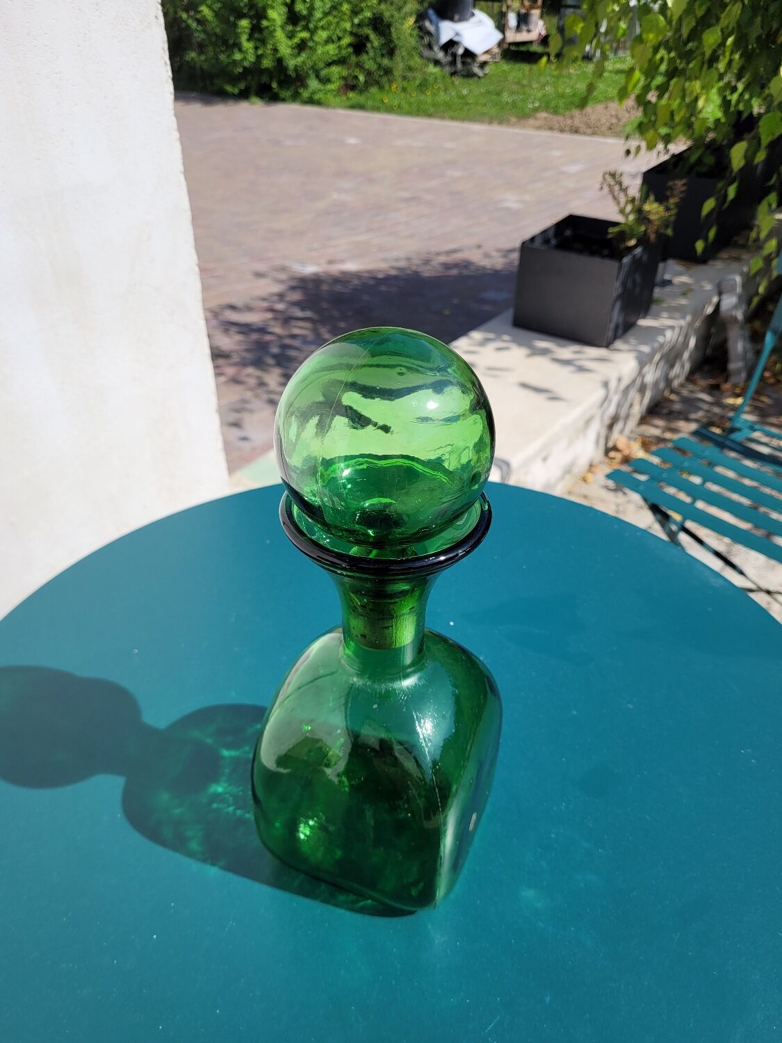 Vintage glass decanter