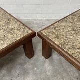 Brutalist coffee tables, set of 2