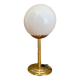 Vintage table lamp in white opaline