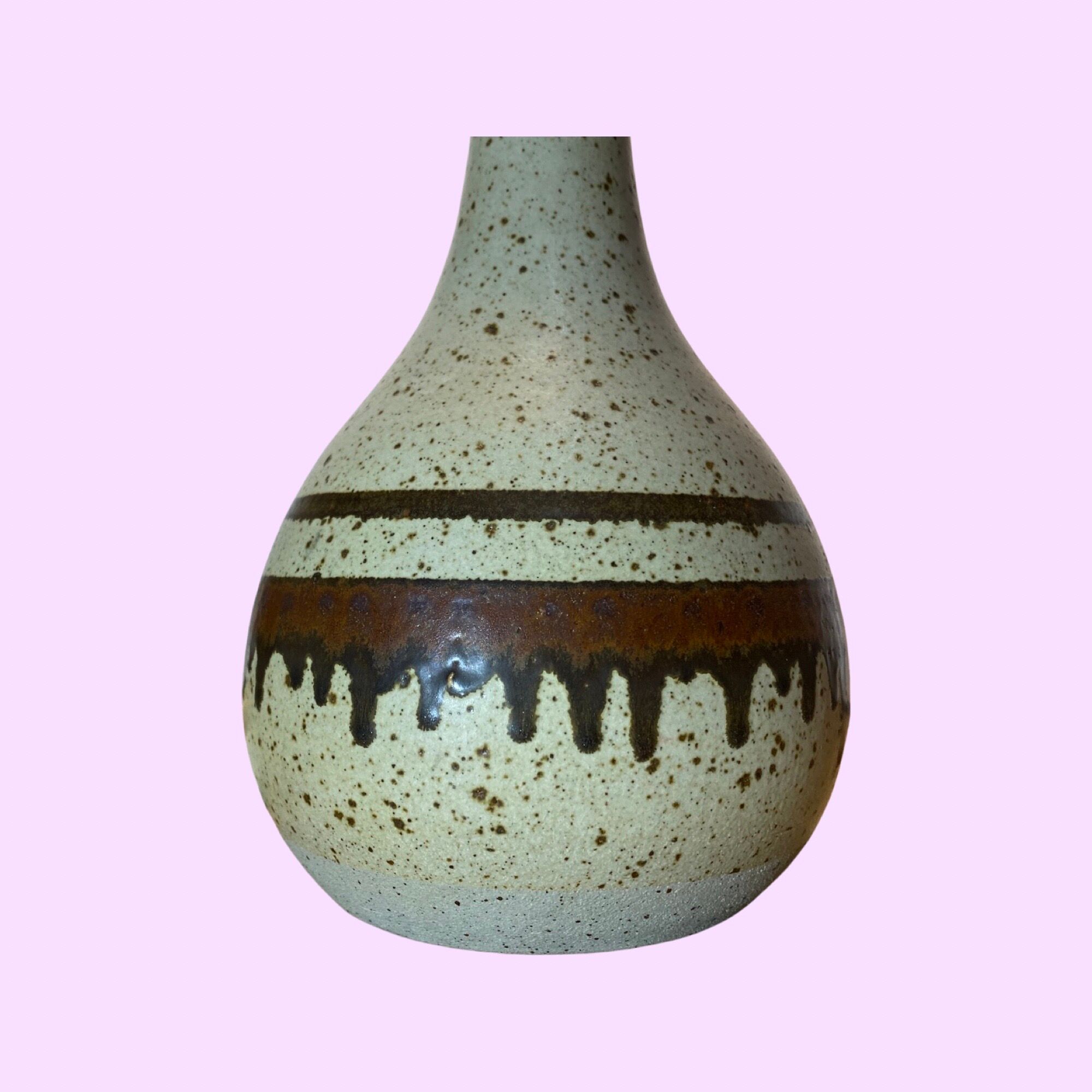 Vintage Fat Lava Table Lamp | Danish Ceramic Pottery Lamp From The Mid-century | Retro Ceramic Light