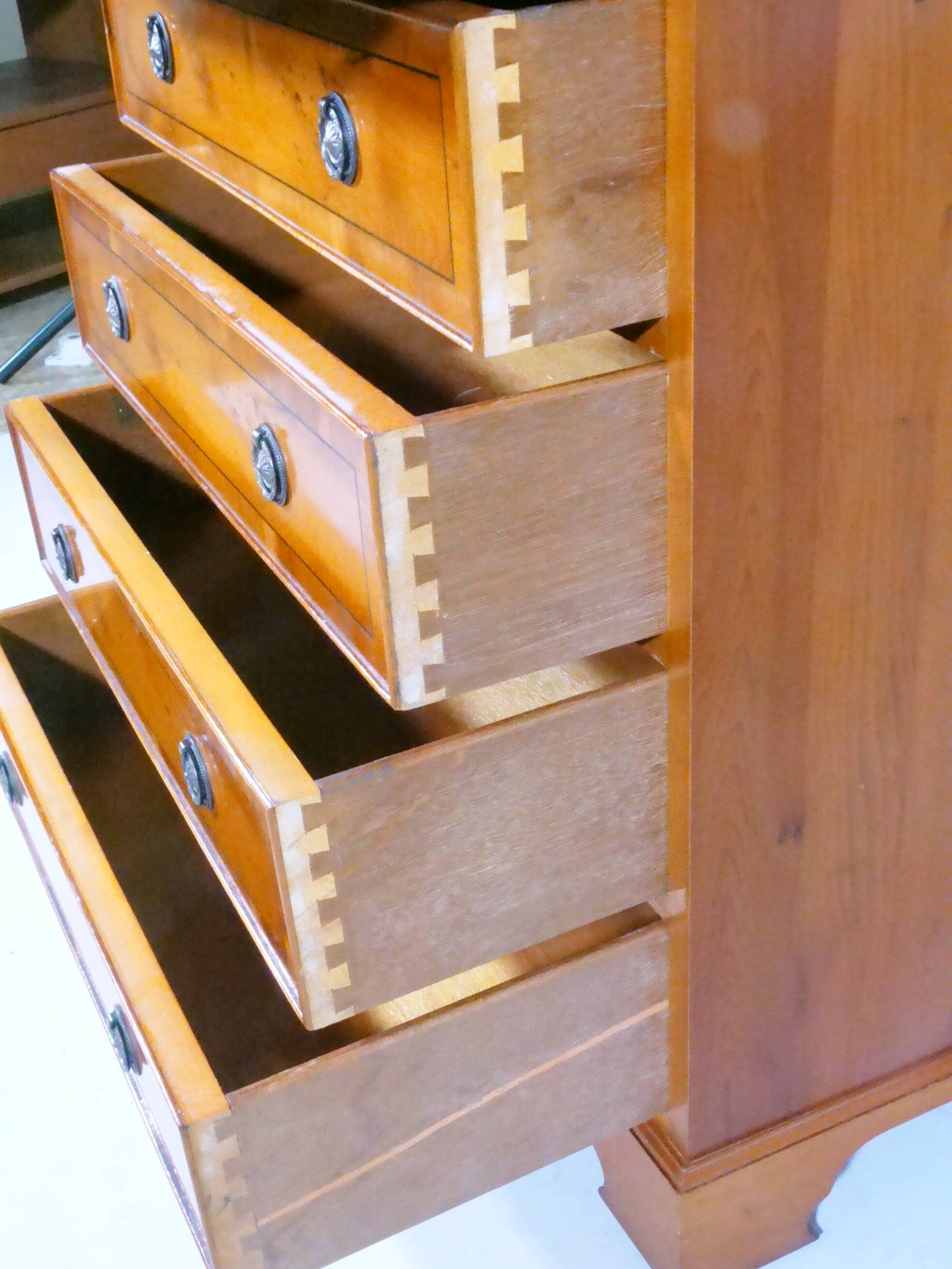 Antique Secretary Walnut Vintage Chest of Drawers