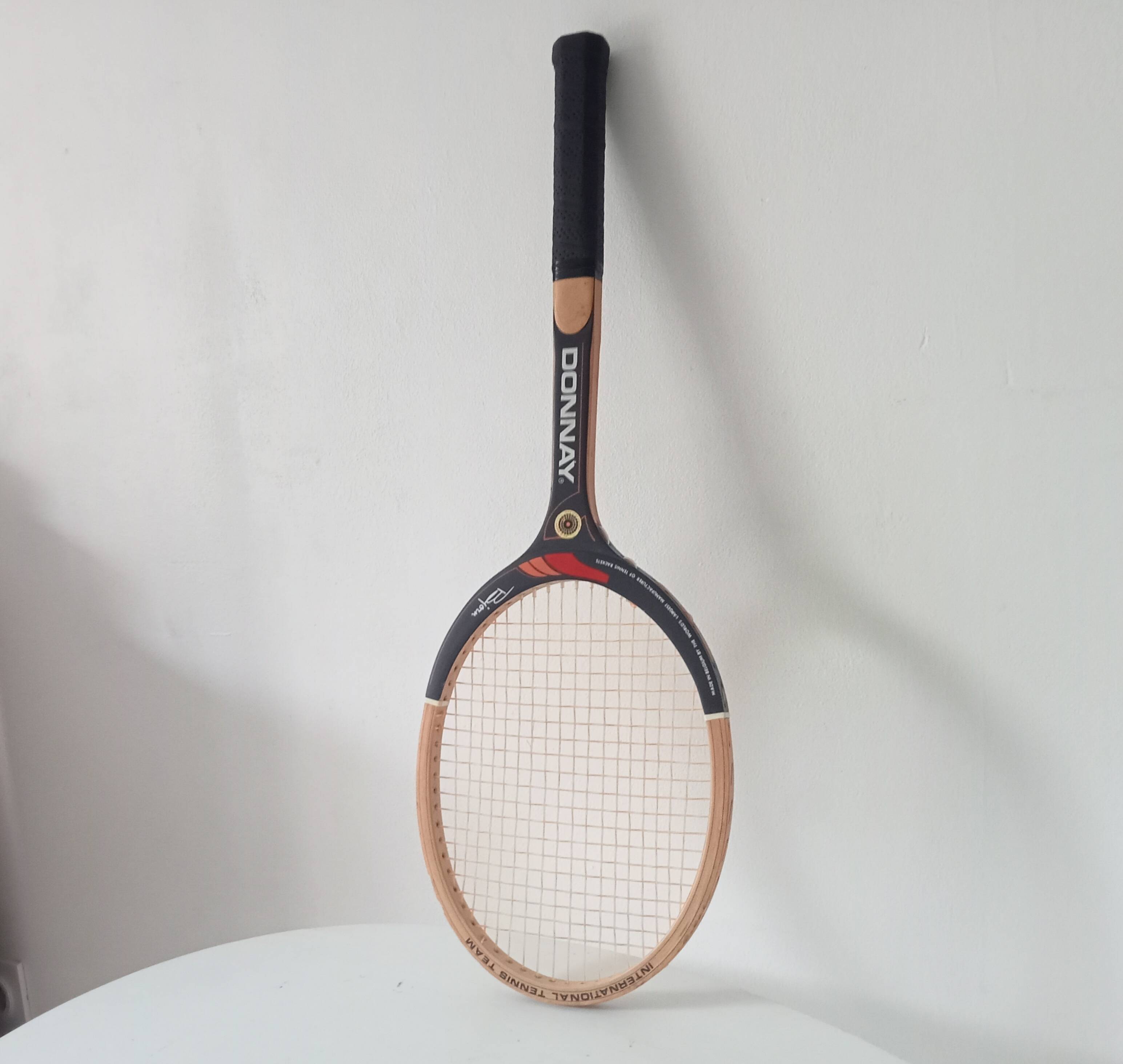 Vintage wooden tennis racket Bjorn Borg