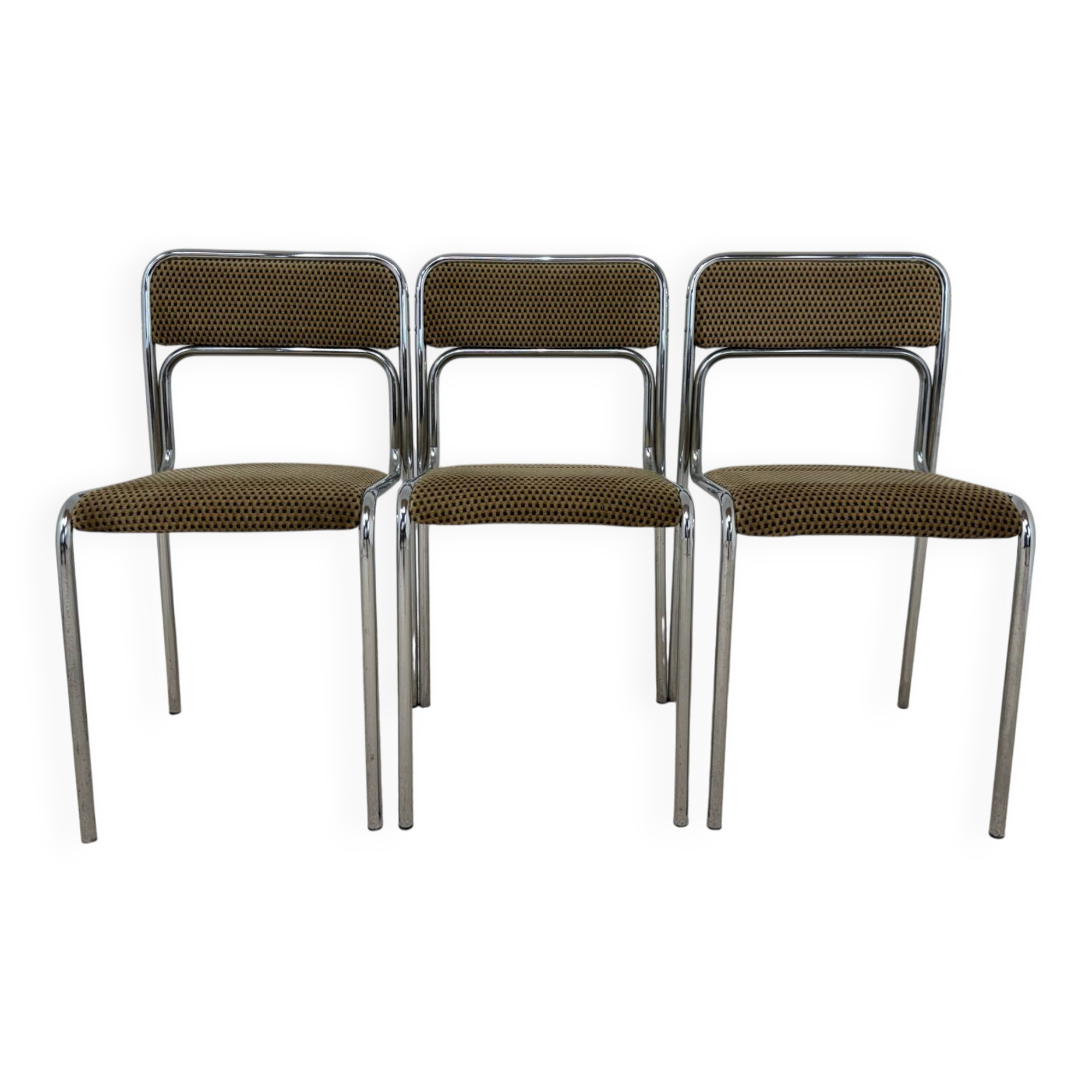 Chaises vintage tubulaires chromées 