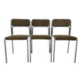 Chaises vintage tubulaires chromées 
