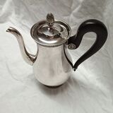 tea and coffee set 5 pieces in silver metal Gallia for Christofle model "Malmaison"