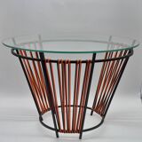 Design side table Un Autre Regard – Metal & glass