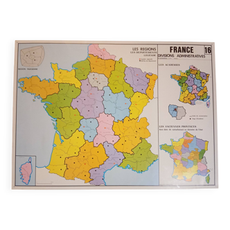 School map: france population-towns / france administrative divisions