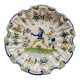 Assiette ancienne en faïence de Moutiers