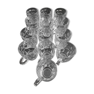 lot de 13 chopes en verre