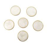 6 vintage mother-of-pearl coasters