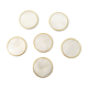 6 vintage mother-of-pearl coasters