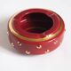 Ceramic and gold ashtray