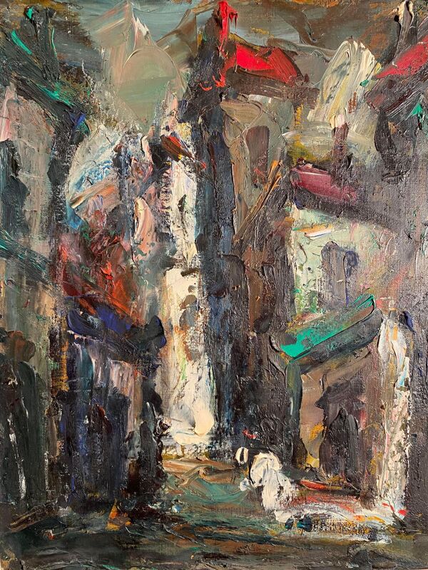 Tableau peinture signé Elemer Vagh Weinmann