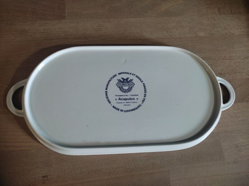 Oval flat porcelain handles Villeroy Boch Acapulco dp 1122232