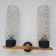 Pair of Arlus designer gold wall lights