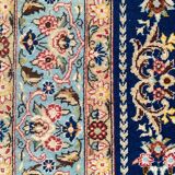 Persian carpet Ghoom wool and silk 138x214 cm