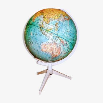 Globe terrestre lumineux vintage