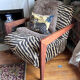 Fauteuil Izag AMPM tissus Jacquard