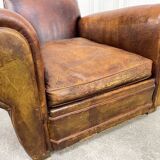 1950 leather club armchair