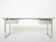 Desk stainless steel brushed gray smoked glass by Patrice Maffei for Kappa 1970