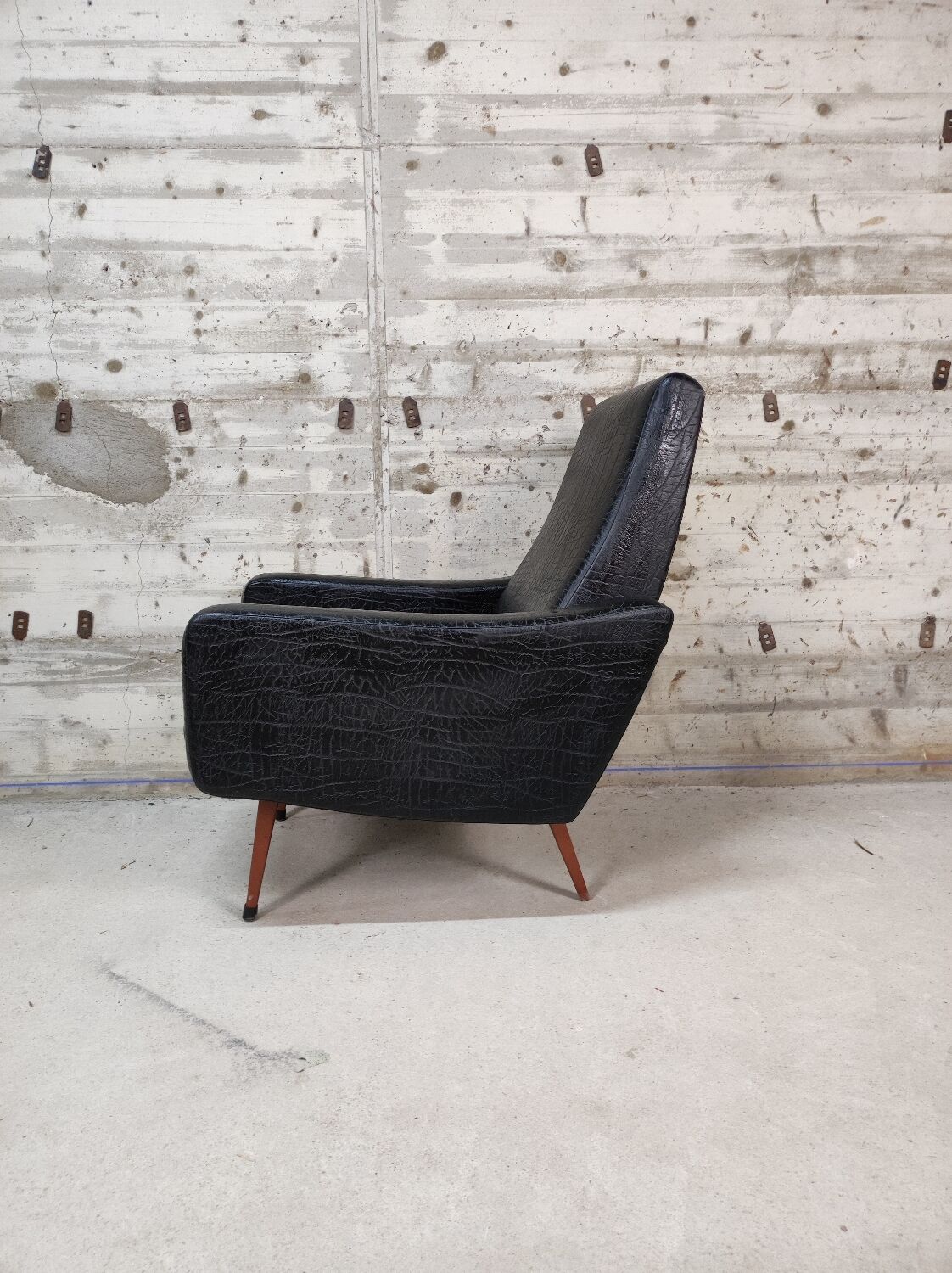 Vintage skai armchair