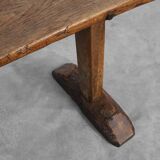 Mid 19th century rustic oak bench, France
