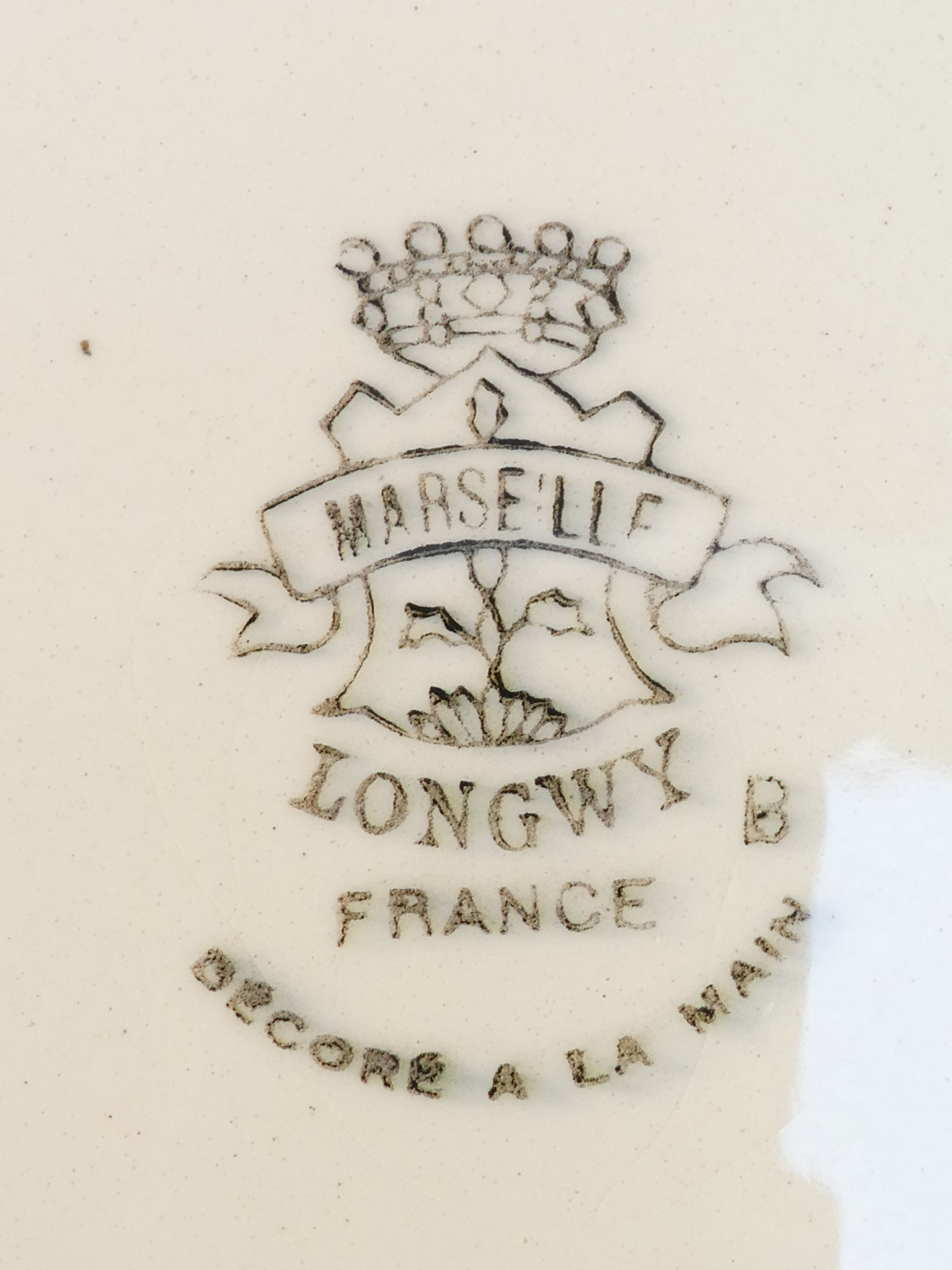 6 flat plates Longwy model Marseille