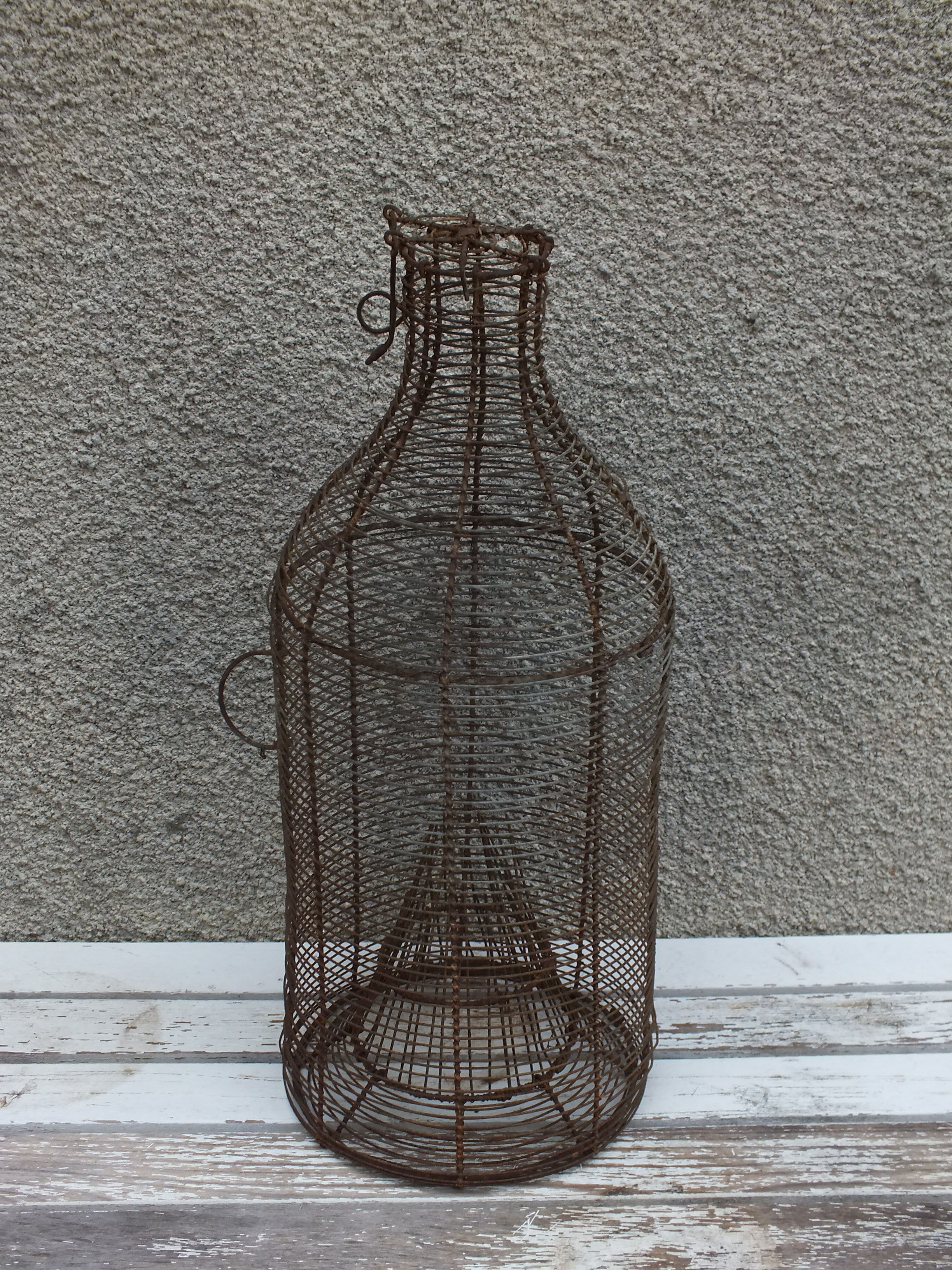 Old wire fish trap