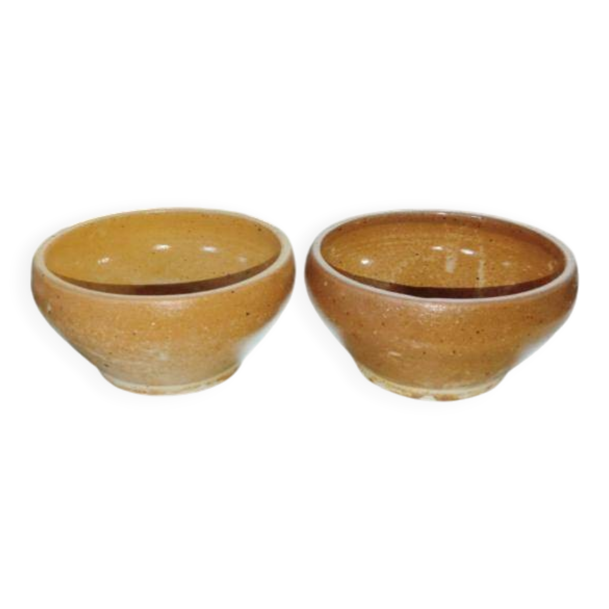 Two small stoneware bowls - French - Vintage