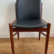 6 chaises teck scandinave vintage