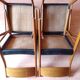 Italian Gessef chairs in light teak, Scandinavian design 1960.