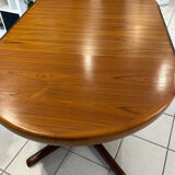 Extensible Baumann teck table vintage 1970