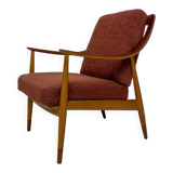 1950s Vintage Danish Oak Armchair FD 145 by Peter Hvidt & Orla Mølgaard Nielsen