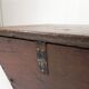 Antique oak chest, trough, blanket chest, 19th century