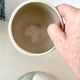 Vintage sandstone sugar bowl Sarreguemines France