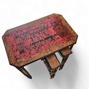 20th-century Art Deco / nesting table 3 x / attributed to Maison Franck