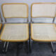 Série de 6 chaises Cesca B32 Marcel Breuer Italie