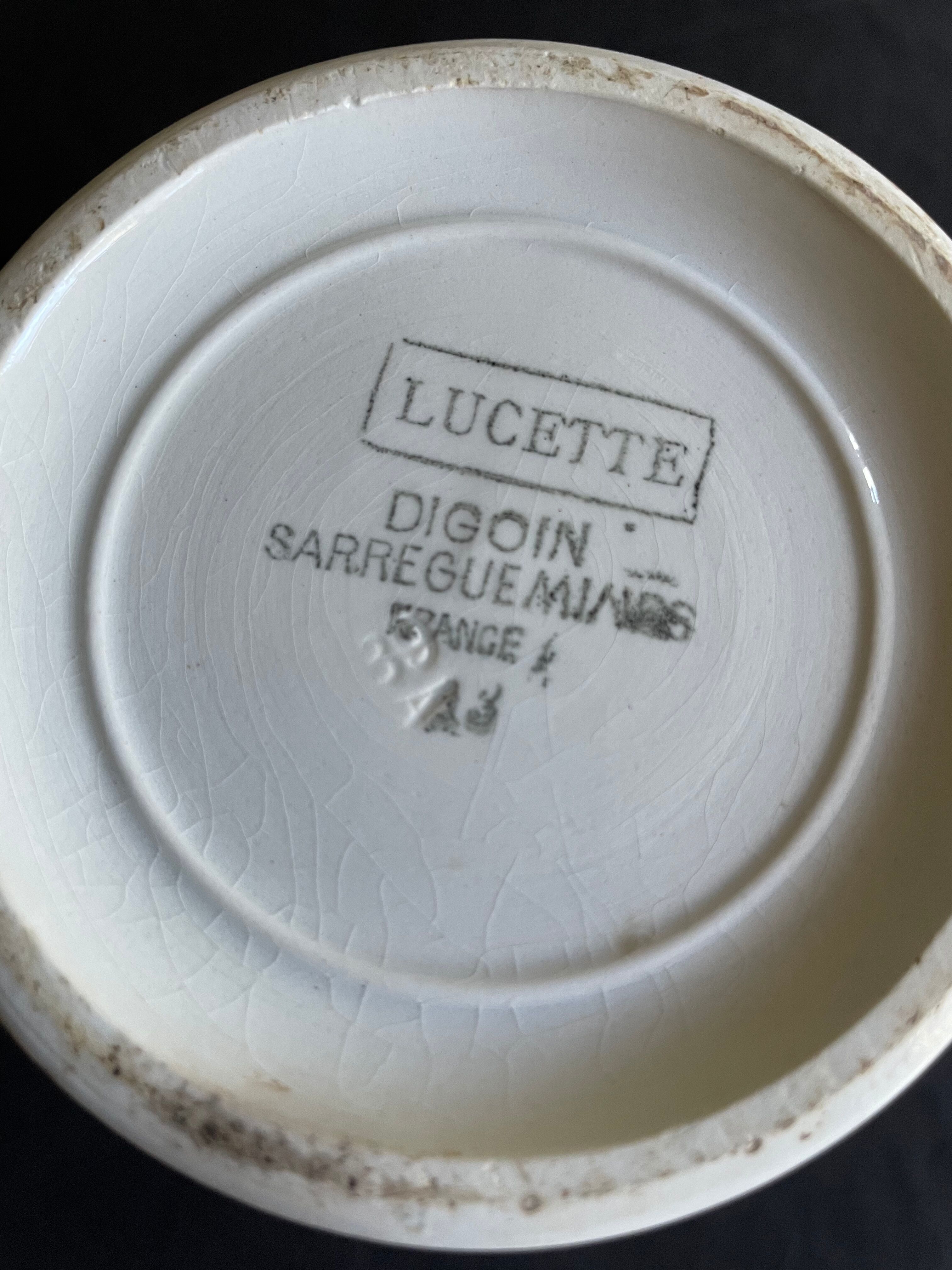 Pitcher Digoin Sarreguemines model Lucette