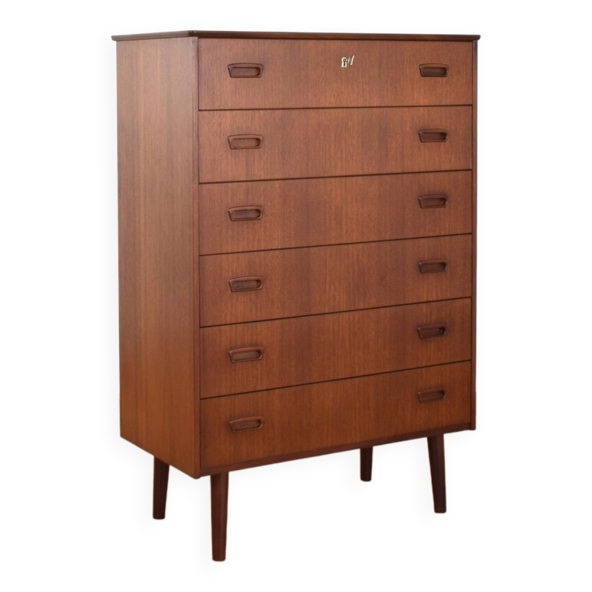 Mid-Century Danish Teak Chest of Drawers, 1960s.