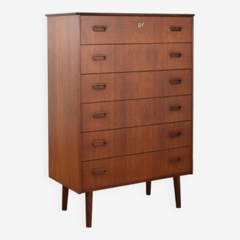 Mid-Century Danish Teak Chest of Drawers, 1960s.