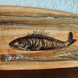 Plat à poisson en faïence de R. Delarue Desvres