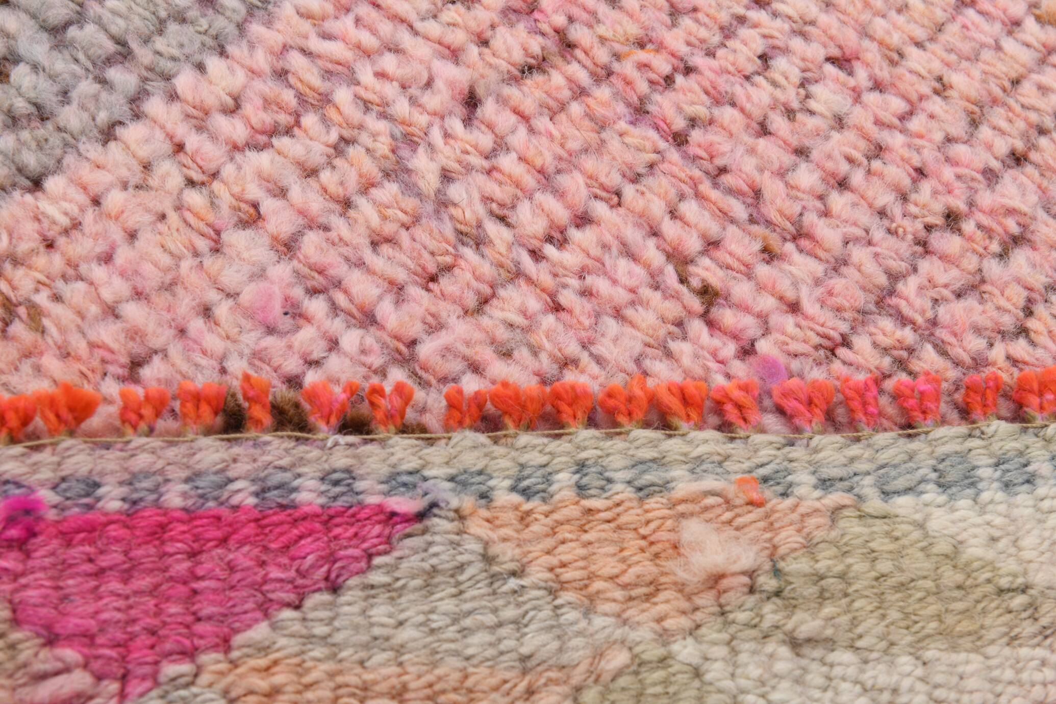 3x12 Rug For Hallway Soft Pink Vintage Runner Rug, 92x355Cm SK 18192