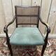 Suite de 6 fauteuils anglais en cannage