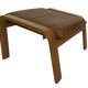 Vintage ikea poang tan cuir cantilever repose-pieds ottoman design