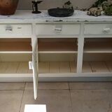 Rustic antique patinated sideboard