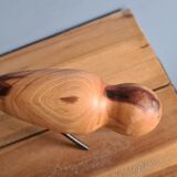 Bird made of cherry wood