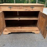18th-century stripped buffet in solid walnut