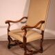 Louis XIV Style Armchairs in Sheep Bone in Walnut - 19th Century