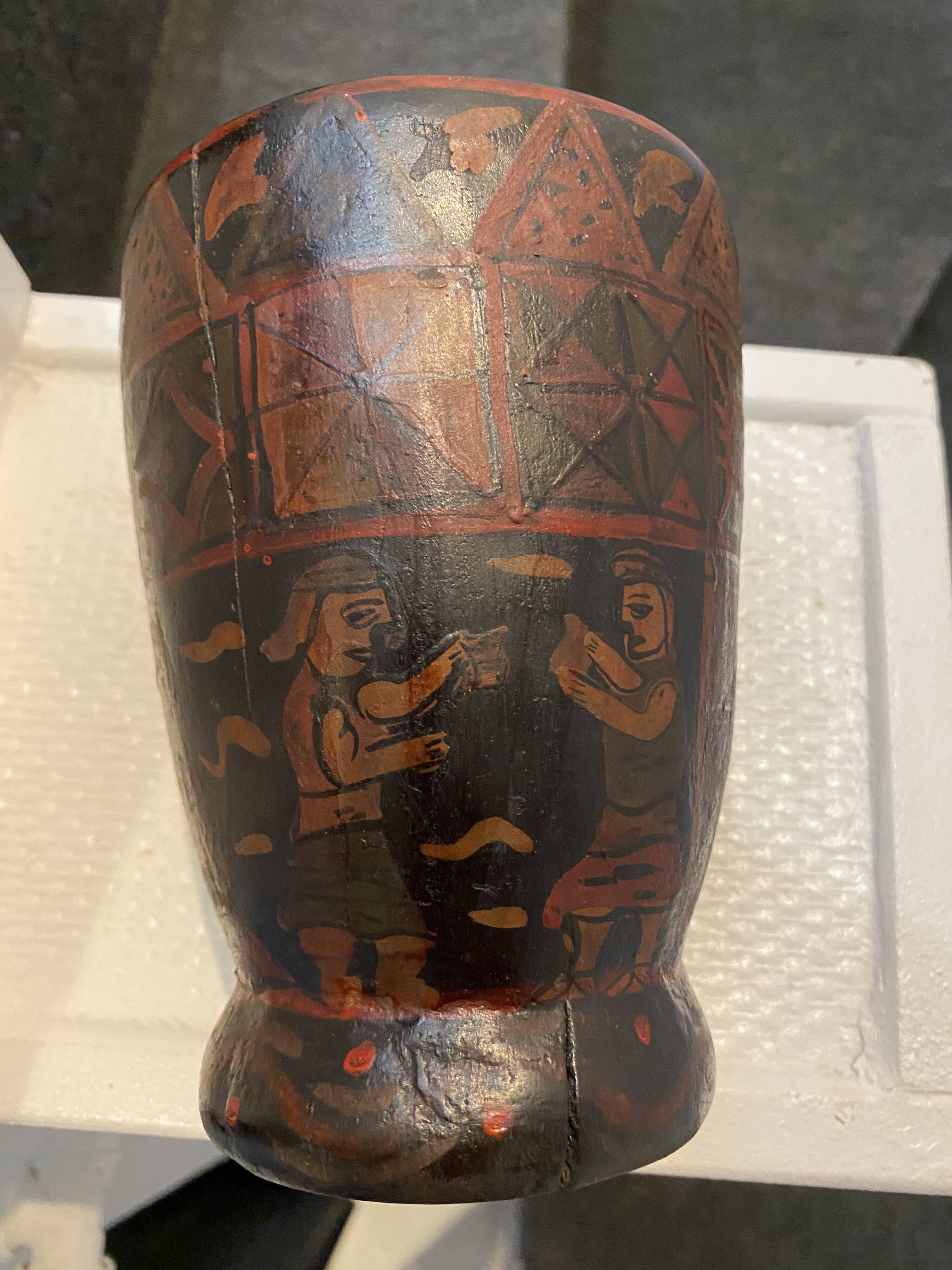 Authentic Kero vase from the colonial era.
